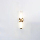 Vertical Gold Tubo Linear LED Wall Lamp Modern Minimalist Architectural Sconce Lighting