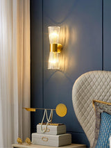 Vesta Gold Crystal Wall Sconce Modern Indoor Sconce Lighting Set of Two