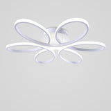 Modern Flower Petal LED Flush Mount Ceiling Light Dimmable Contemporary Fixture