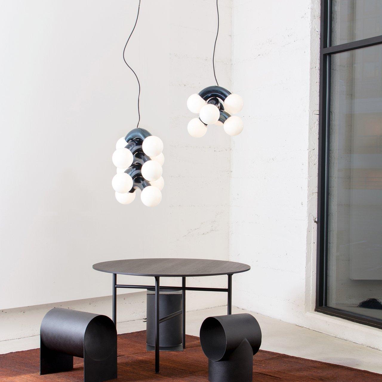 Vine Series Modular Glass Globe Pendant Light Chrome Arc Hanging Fixture