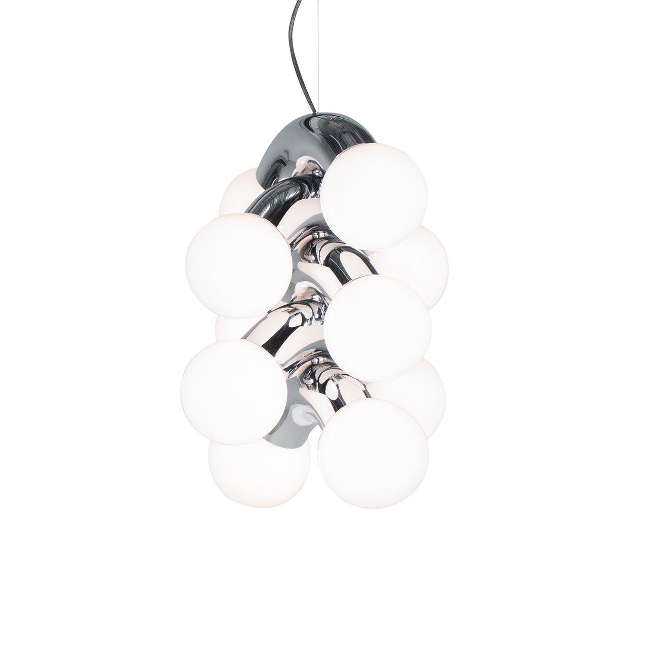 Vine Series Modular Glass Globe Pendant Light Chrome Arc Hanging Fixture