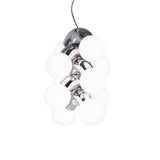 Vine Series Modular Glass Globe Pendant Light Chrome Arc Hanging Fixture