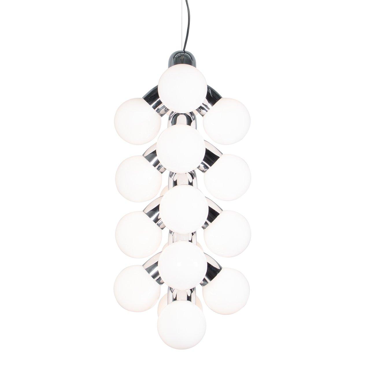 Vine Series Modular Glass Globe Pendant Light Chrome Arc Hanging Fixture