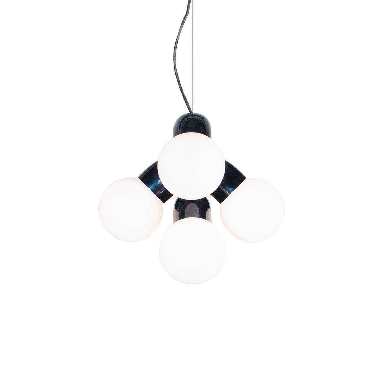Vine Series Modular Glass Globe Pendant Light Chrome Arc Hanging Fixture