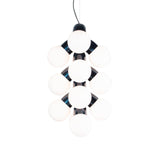 Vine Series Modular Glass Globe Pendant Light Chrome Arc Hanging Fixture