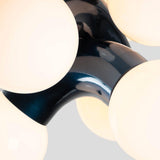 Vine Series Modular Glass Globe Pendant Light Chrome Arc Hanging Fixture