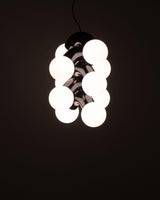 Vine Series Modular Glass Globe Pendant Light Chrome Arc Hanging Fixture