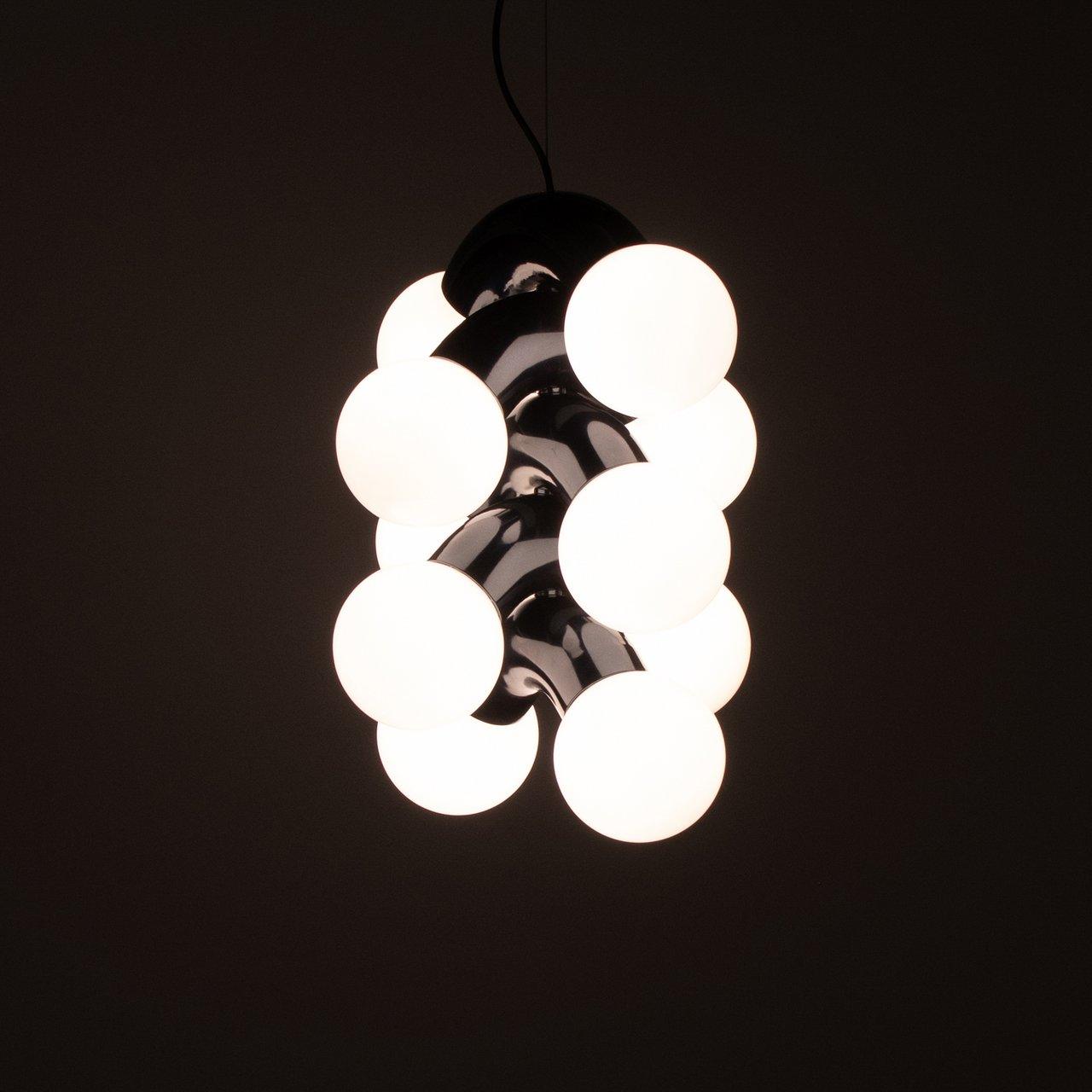 Vine Series Modular Glass Globe Pendant Light Chrome Arc Hanging Fixture