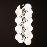 Vine Series Modular Glass Globe Pendant Light Chrome Arc Hanging Fixture
