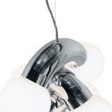 Vine Series Modular Glass Globe Pendant Light Chrome Arc Hanging Fixture
