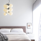 Vine Series Modular Glass Globe Pendant Light Chrome Arc Hanging Fixture