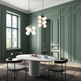 Vine Series Modular Glass Globe Pendant Light Chrome Arc Hanging Fixture