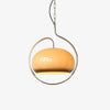 Vintage Bauhaus Medieval Pendant Lamp Chrome Cream Glass Hanging Fixture Retro Lighting