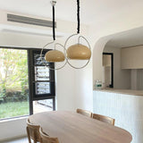 Vintage Bauhaus Medieval Pendant Lamp Chrome Cream Glass Hanging Fixture Retro Lighting