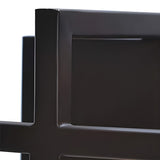 Vintage Black Iron Rectangular Industrial Wall Sconce for Bedroom and Living Room Lighting
