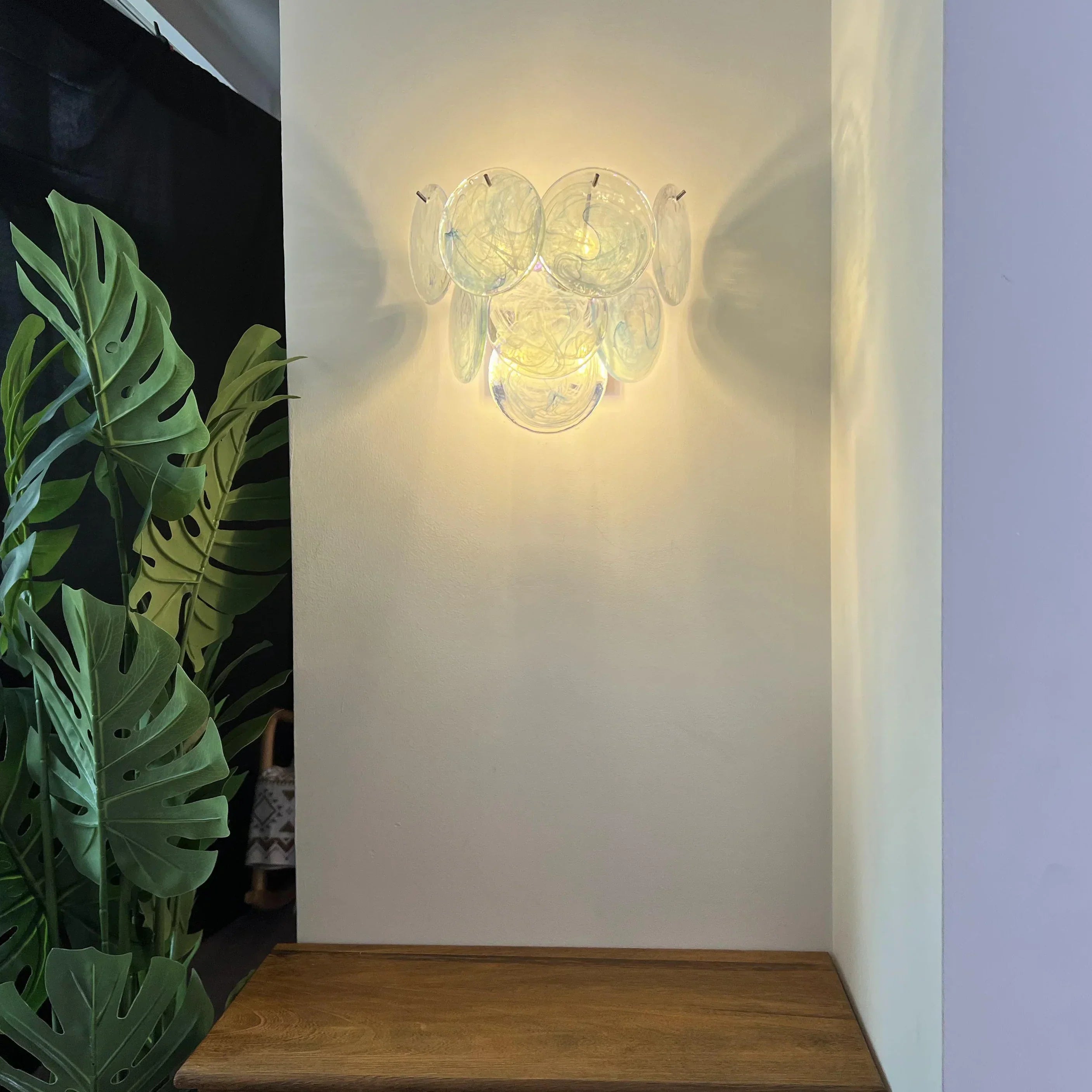 vintage-blue-murano-glass-wall-sconce-set-with-gold-disc-accent-and-elegant-illumination