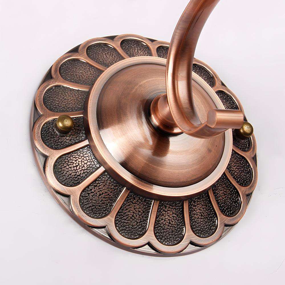 Vintage Bronze LED Bathroom Vanity Light Adjustable Cylinder Wall Sconce for Powder Room