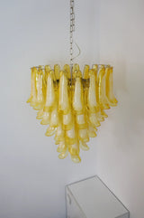 vintage-caramel-murano-glass-petals-chandelier-for-elegant-living-spaces