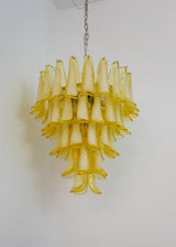 vintage-caramel-murano-glass-petals-chandelier-for-elegant-living-spaces