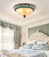 vintage-floral-blue-resin-recessed-ceiling-fixture-with-white-glass-globe-shade