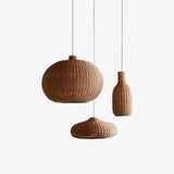 Vintage Handwoven Rattan Pendant Light Rustic Bohemian Woven Ceiling Hanging Lamp