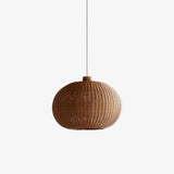Vintage Handwoven Rattan Pendant Light Rustic Bohemian Woven Ceiling Hanging Lamp