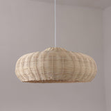 Vintage Handwoven Rattan Pendant Light Rustic Bohemian Woven Ceiling Hanging Lamp