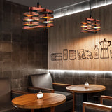 Vintage Industrial Iron Interwoven Design Pendant Light Retro Metal Cage Ceiling Fixture for Kitchen