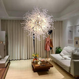 Vintage LED Shrub Branch Inspired Chandelier 24 Inch Retro Metal Pendant Light