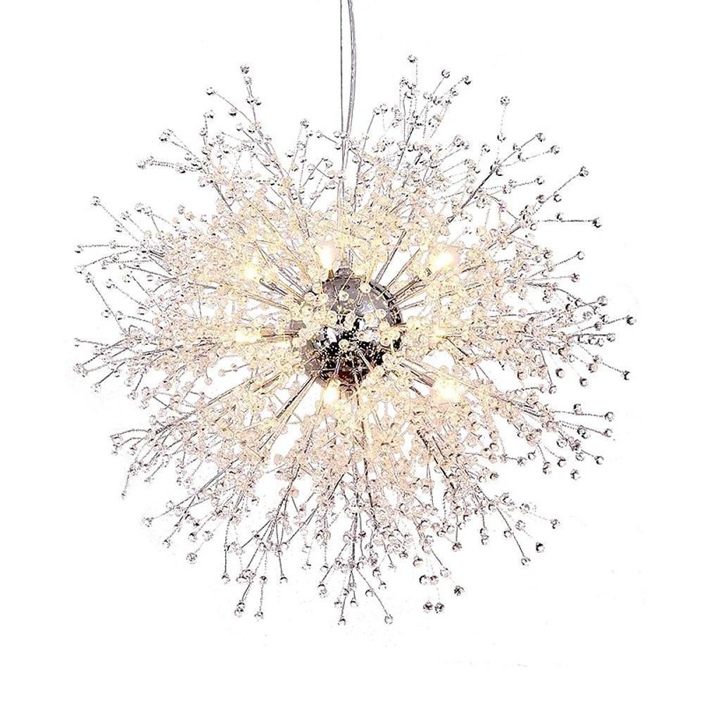 Vintage LED Shrub Branch Inspired Chandelier 24 Inch Retro Metal Pendant Light