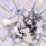 Vintage LED Shrub Branch Inspired Chandelier 24 Inch Retro Metal Pendant Light