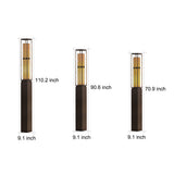 Vintage Outdoor Post Light Waterproof Stainless Steel Pillar Lamp with Imitation Marble Shade