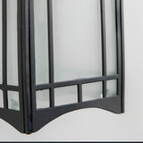 Vintage Outdoor Solar Powered LED Wall Lamp with Remote Waterproof Exterior Wall Sconce