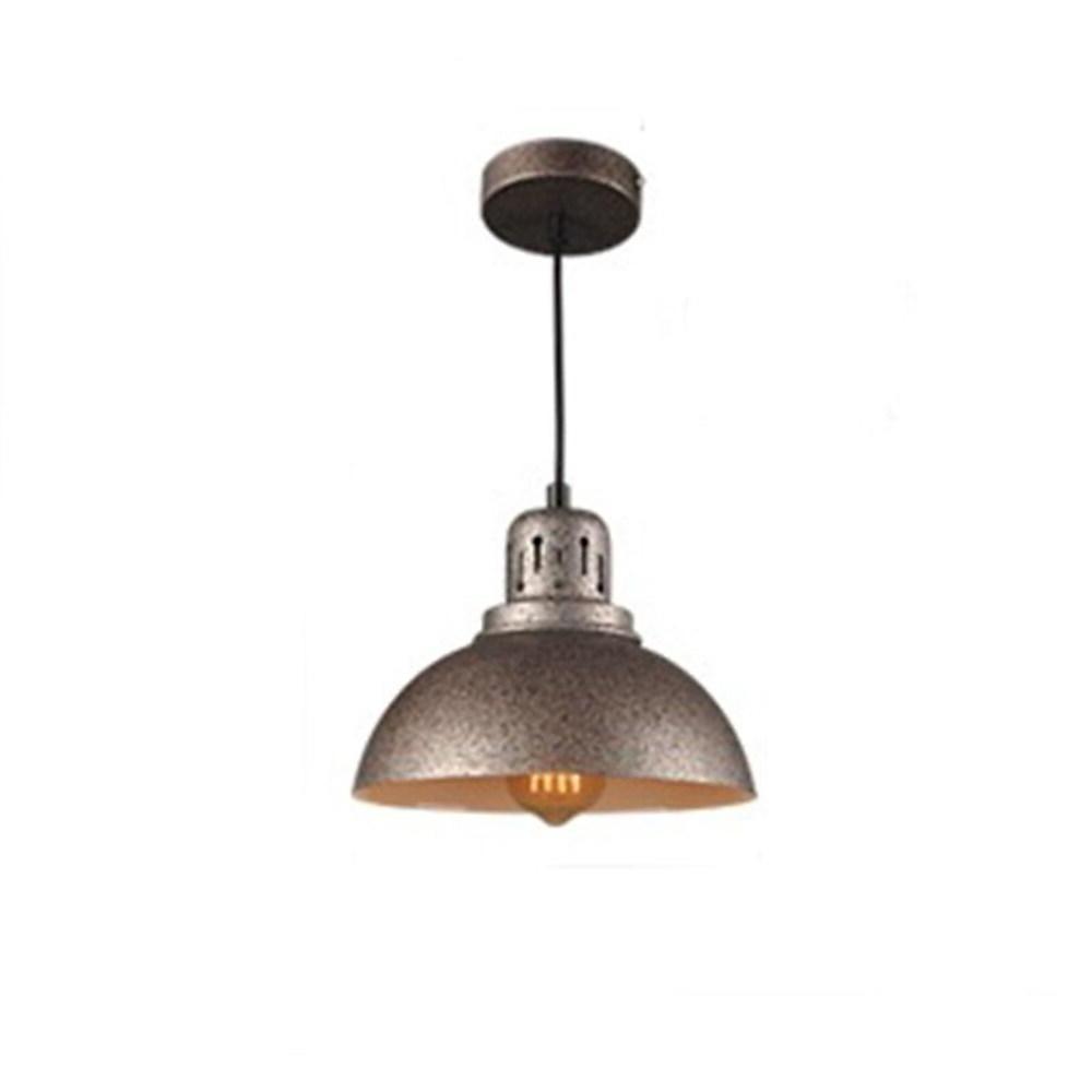Vintage Semi Spherical Metal LED Pendant Light for Kitchen Island and Dining Room Adjustable Hanging Lamp