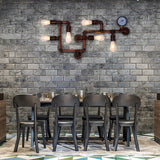 Vintage Steampunk Iron Water Pipe Wall Lamp Industrial Retro Sconce Fixture