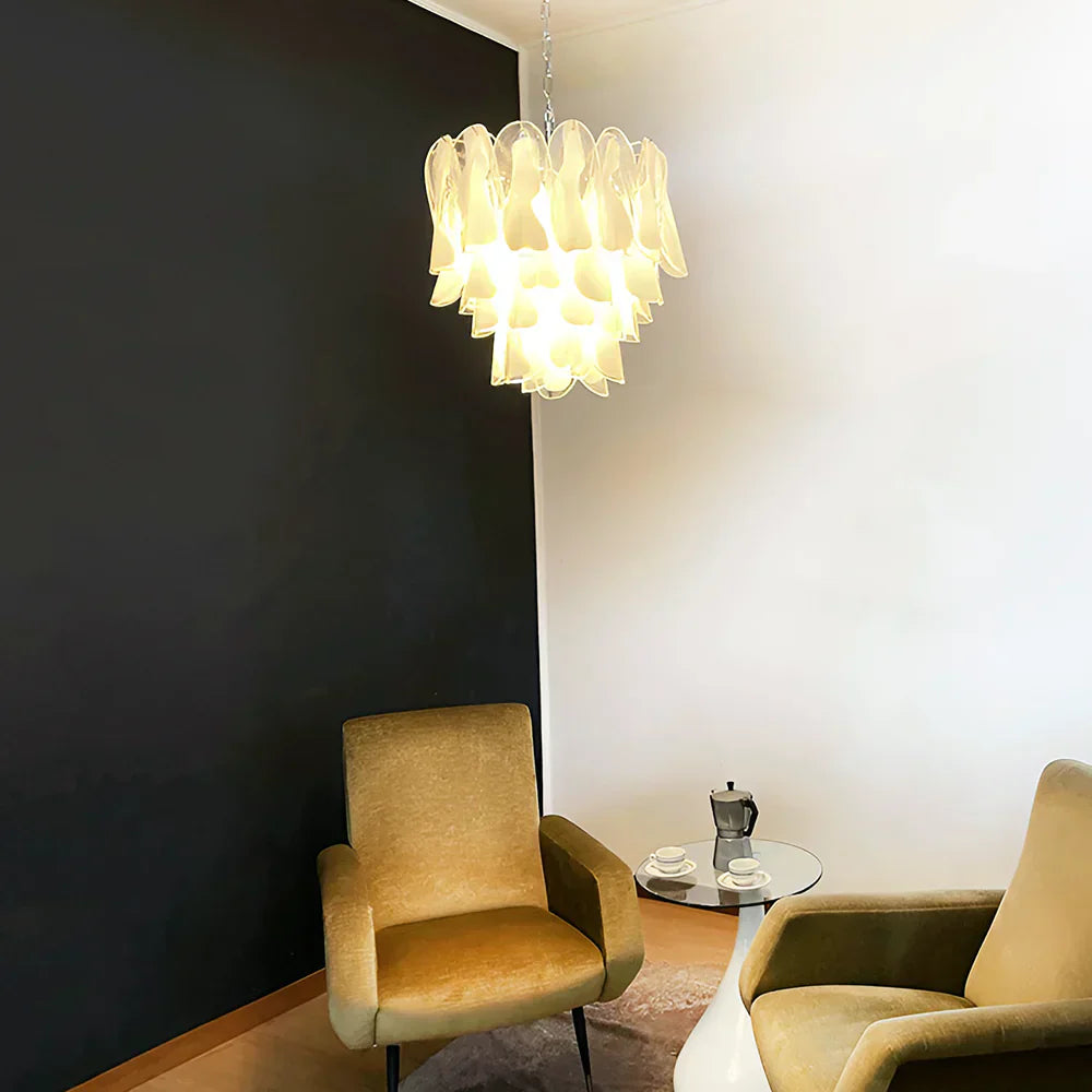vintage-style-murano-rondini-glass-chandelier-with-clear-handblown-elements