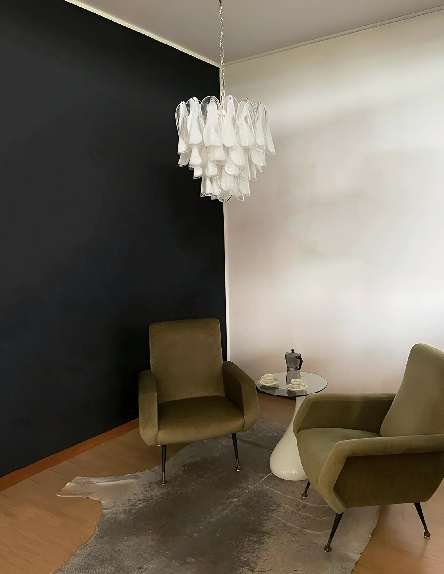 vintage-style-murano-rondini-glass-chandelier-with-clear-handblown-elements