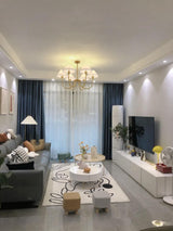 Vintage Style Pleated Linen Shade Chandelier with Gold Metal Arms and Elegant Candlestick Fixtures