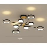 Modern Circular 8 Light LED Ceiling Fixture Nordic Flush Mount Chandelier for Living Room