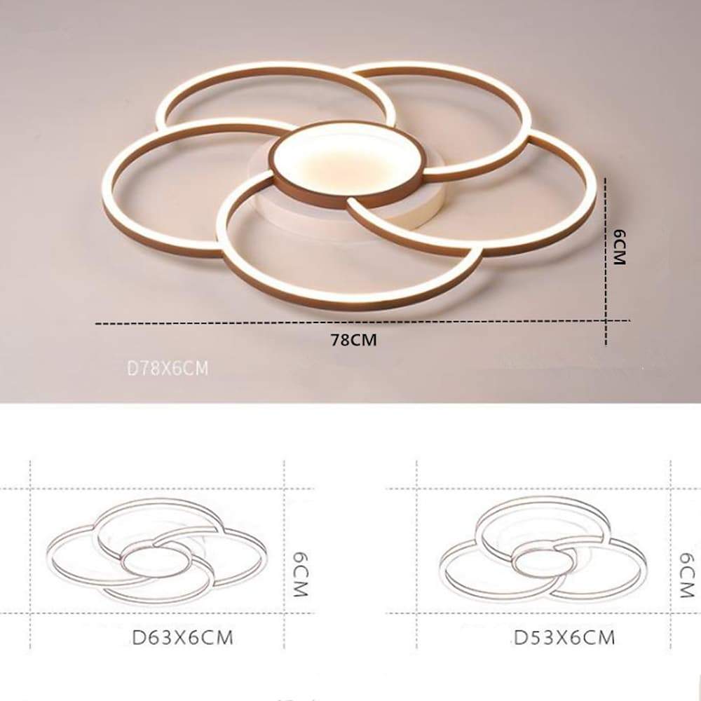 Modern Geometric LED Flush Mount Ceiling Light Low Profile Cluster Lighting Fixture
