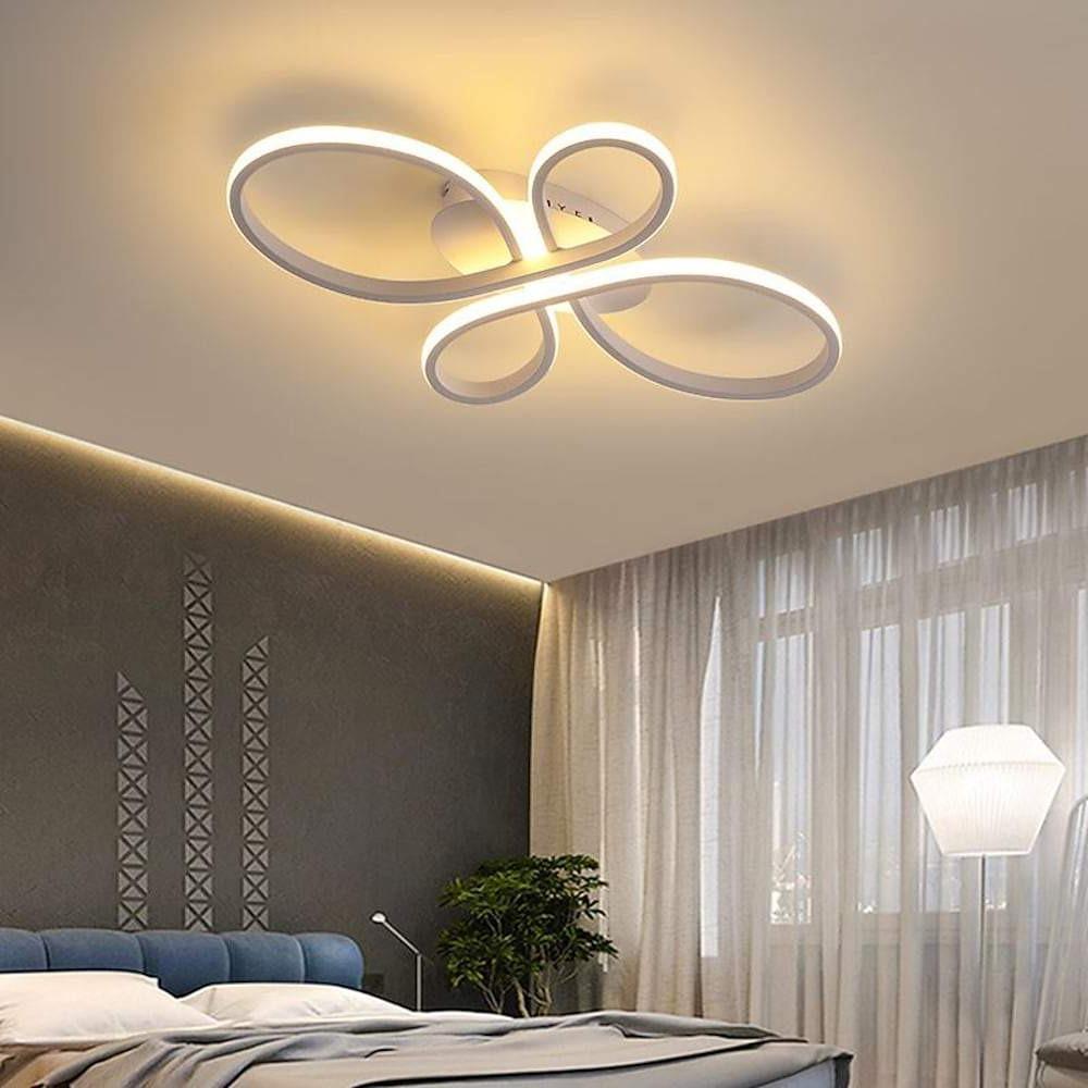 Modern Floral LED Ceiling Light Flush Mount Artistic Flower Design Fixture