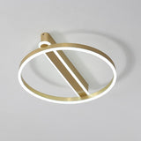 Modern Circle Design Dimmable LED Flush Mount Ceiling Light for Bedroom Living Room Dining