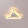 Modern Geometric LED Flush Mount Ceiling Light Fixture for Living Room and Bedroom