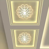 Modern Crystal Flower LED Flush Mount Ceiling Light for Entryway Kids Room and Hallway