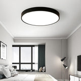 Modern 16 Inch Round LED Flush Mount Ceiling Light Slim Low Profile Fixture for Bedroom Kitchen Hallway