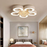 Modern Flower Cluster LED Ceiling Light Dimmable Flush Mount Fixture for Bedroom and Living Room