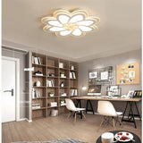 Modern Geometric Flower Petal LED Flush Mount Ceiling Light Acrylic Chandelier for Living Room