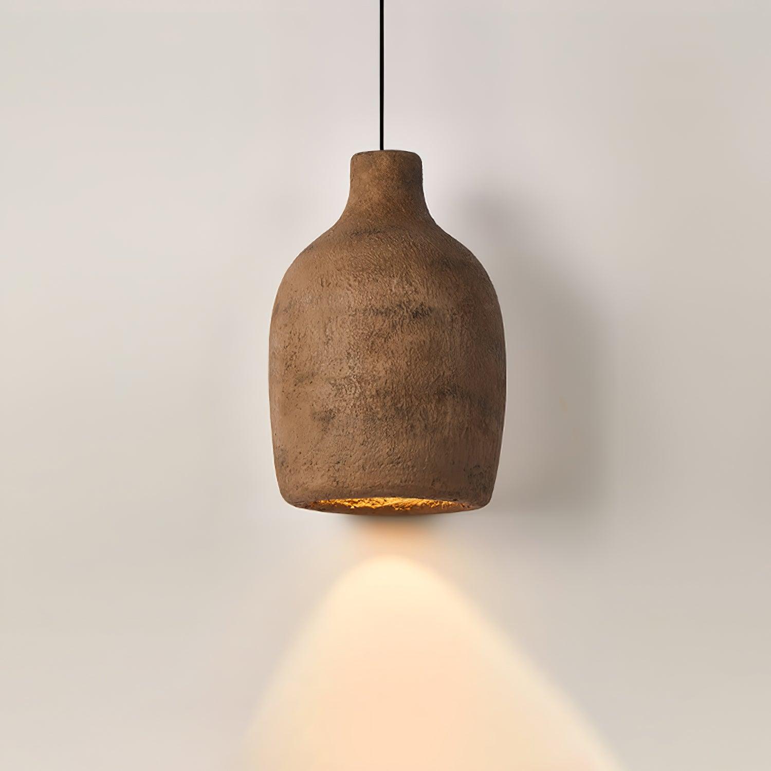 Wabi Sabi Resin Milk Can Pendant Lamp Artistic Minimalist Interior Hanging Light