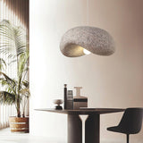 Wabi Sabi Speckled Resin Pendant Lamp Modern Minimalist Organic Hanging Ceiling Light