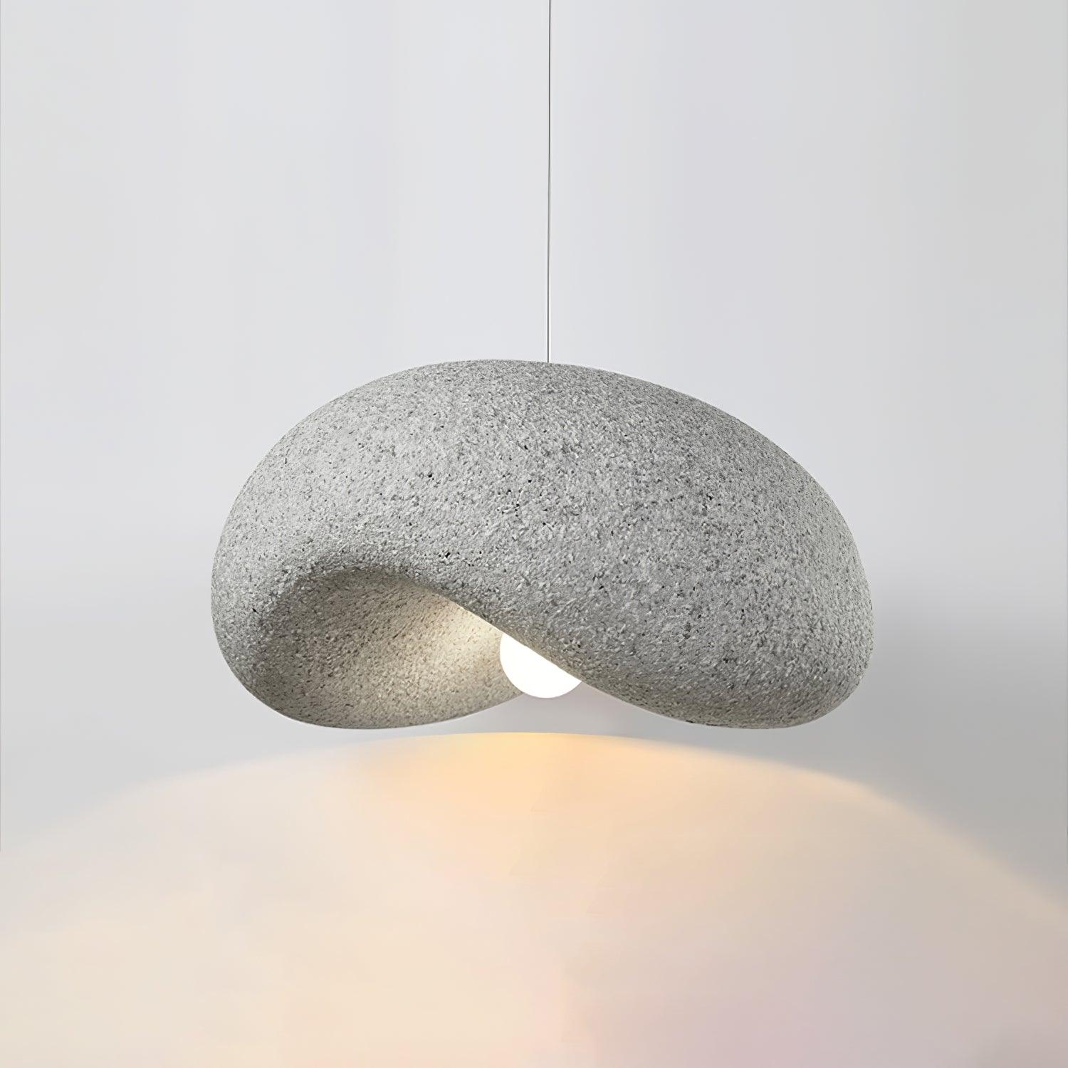 Wabi Sabi Speckled Resin Pendant Lamp Modern Minimalist Organic Hanging Ceiling Light